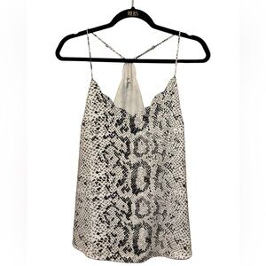 J Crew Snakeskin scalloped cami top